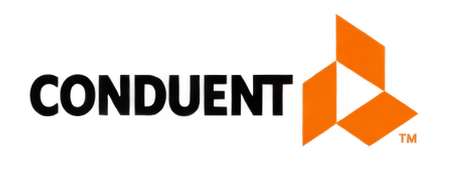 logotipo de Conduent, cliente de consultoría en capital humano y servicios jurídicos.
